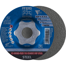 Bild von CC-GRIND-FLEX Schleifscheibe 115x22,23 mm COARSE Speziallinie SGP STEEL für Stahl