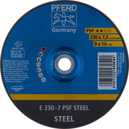 Imagen de Schruppscheibe E 230x7,2x22,23 mm Universallinie PSF STEEL für Stahl