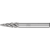 Bild von Hartmetall Hochleistungsfrässtift STEEL Spitzbogen SPG Ø 06x18 mm Schaft-Ø 6 mm für Stahl