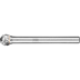 Bild von Hartmetall Hochleistungsfrässtift Kugel KUD Ø 05x04 mm Schaft-Ø 3 mm TITANIUM für Titan