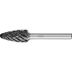 Bild von Hartmetall Hochleistungsfrässtift STEEL Rundbogen RBF Ø 12x25 mm Schaft-Ø 6 mm HICOAT für Stahl