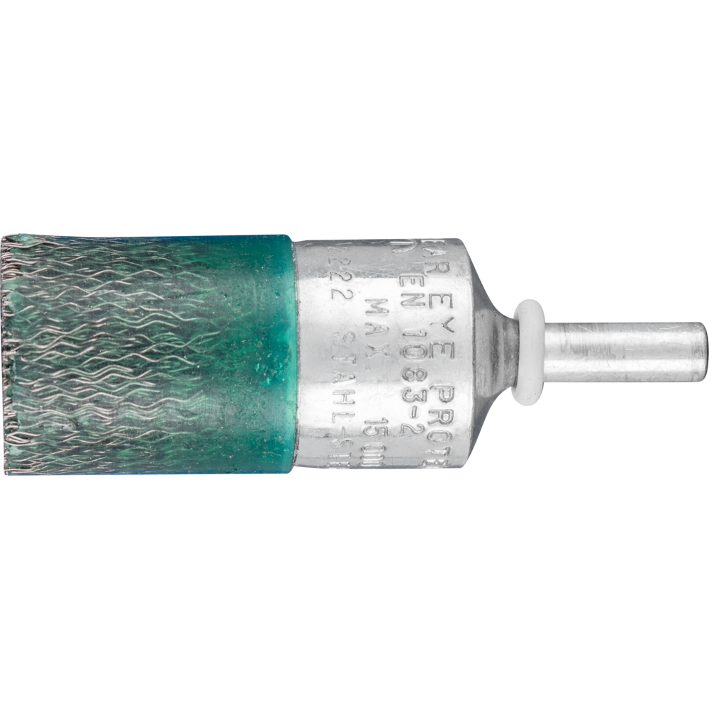 Bild von vulkanisierte Pinselbürste ungezopft PBV Ø22 mm Schaft-Ø6 mm Stahl-Draht-Ø0,25
