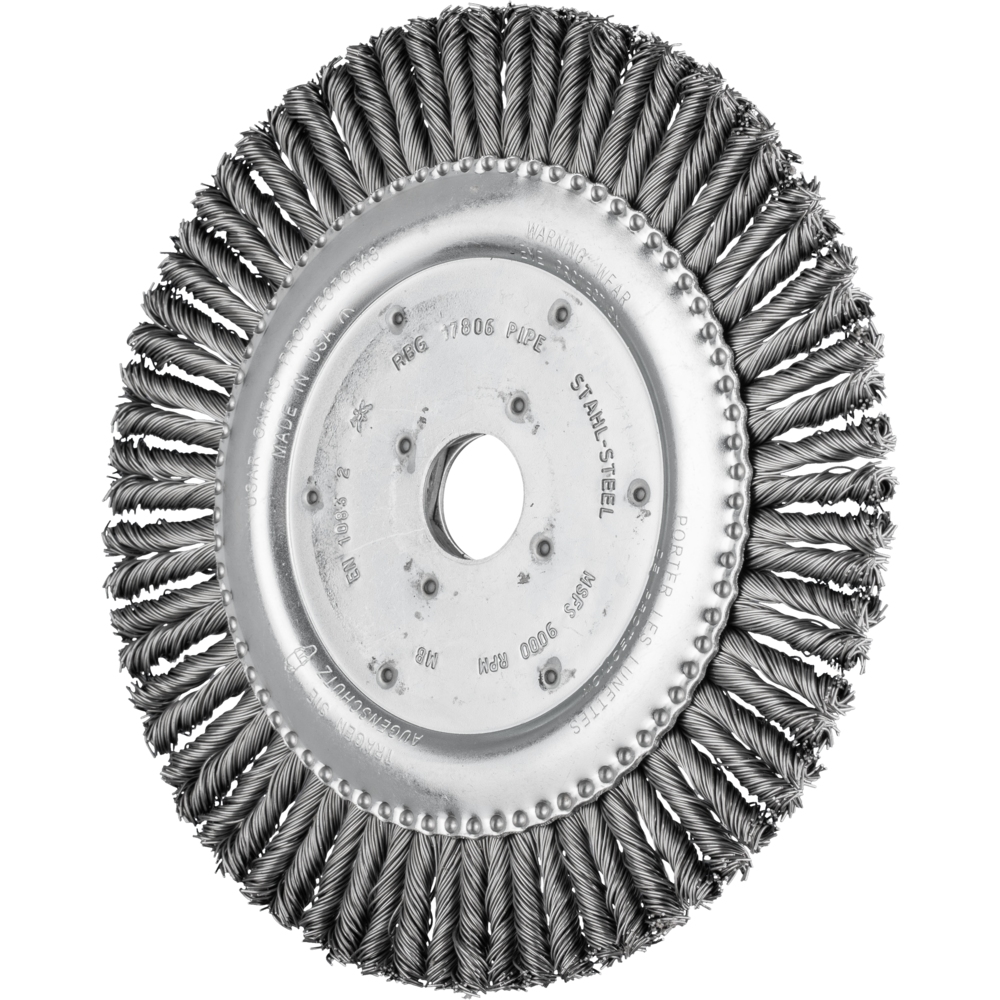 Bild von COMBITWIST PIPELINE Bürste gezopft RBG Ø 178x6x22,2 mm Stahl-Draht-Ø 0,50mm Winkelschleifer
