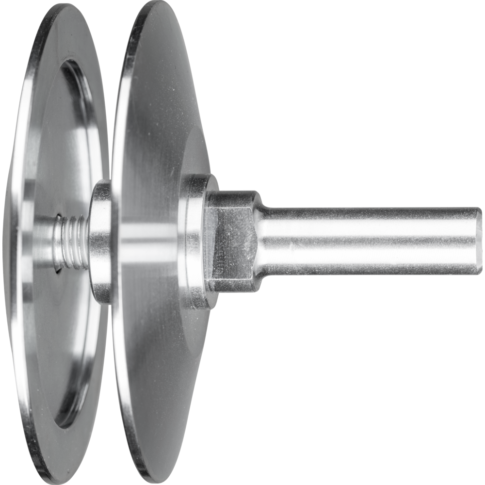Imagen de Zubehör Werkzeughalter BO für Rundbürsten Ø150-180mm mit Bohrung 22,2 auf 12 mm Schaft