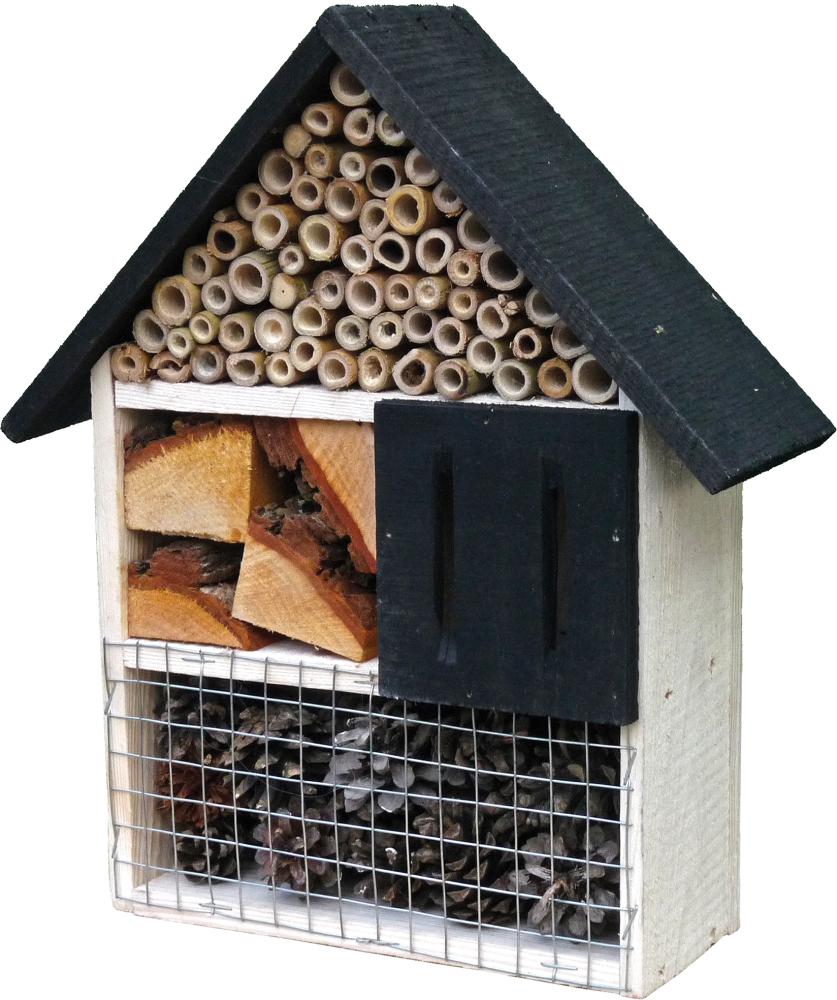 Bild von Insektenhotel Elberfeld Maße: 30x27,5x9 cm Holz