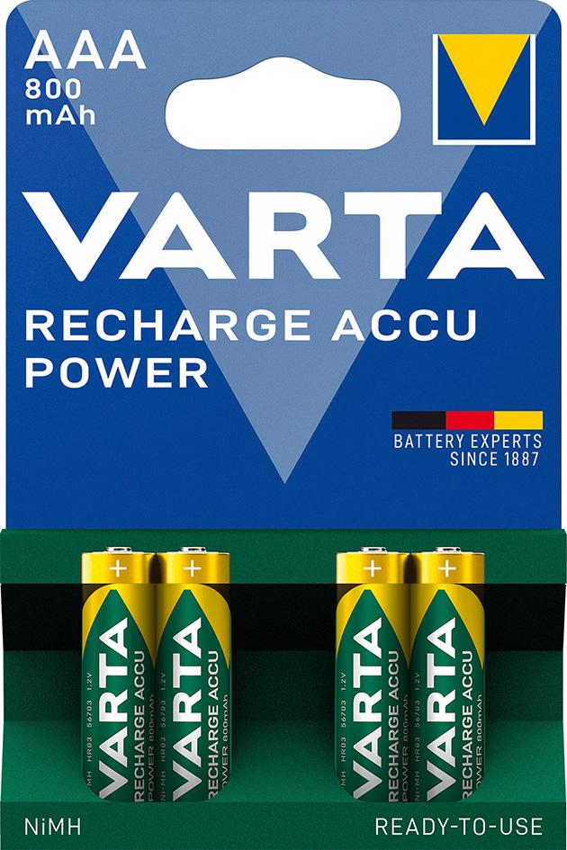 Imagen de VARTA Power Accu R2U AAA Micro, HR03, 800 mAh