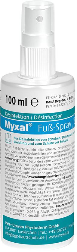 Picture of Fußspray Myxal 100 ml Flasche