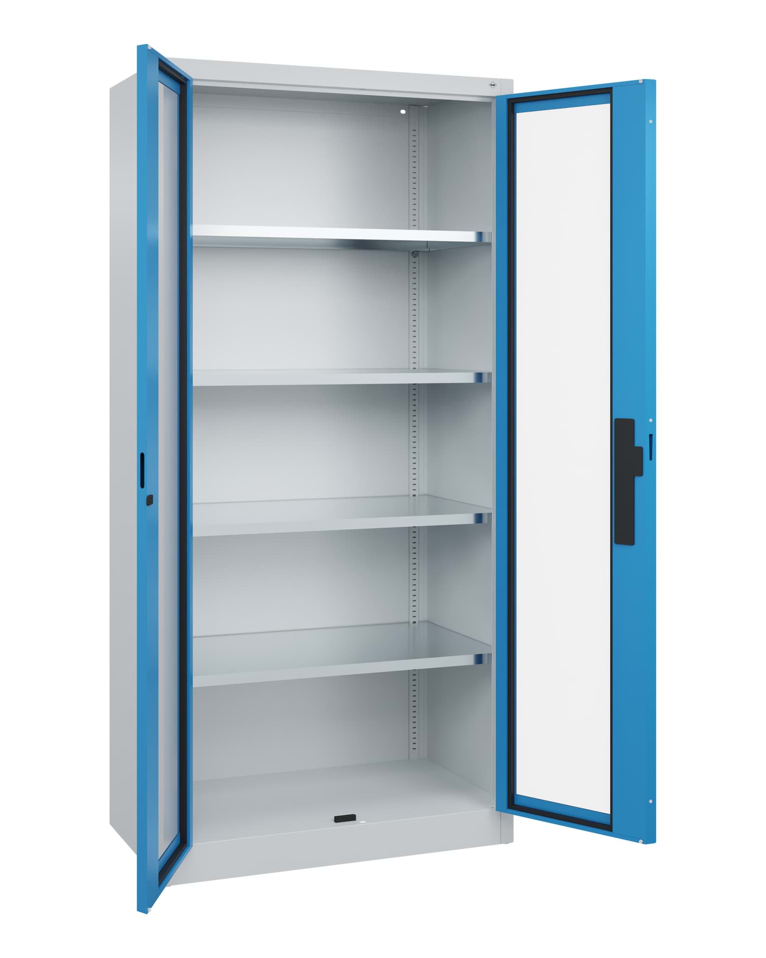 Schrank mit Sichtfenster 8921-055 / 7035 / 5012