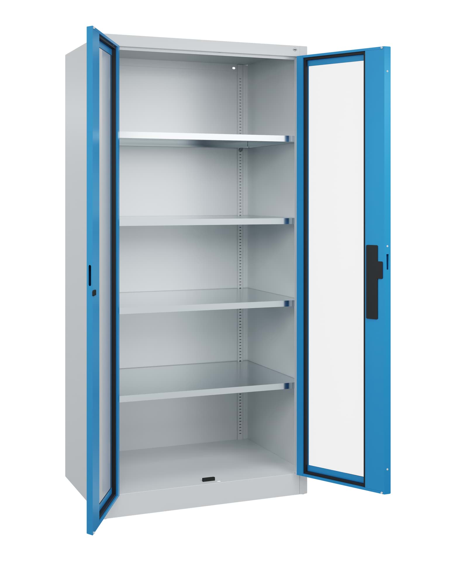 Schrank mit Sichtfenster 8922-055 7035 / 5012