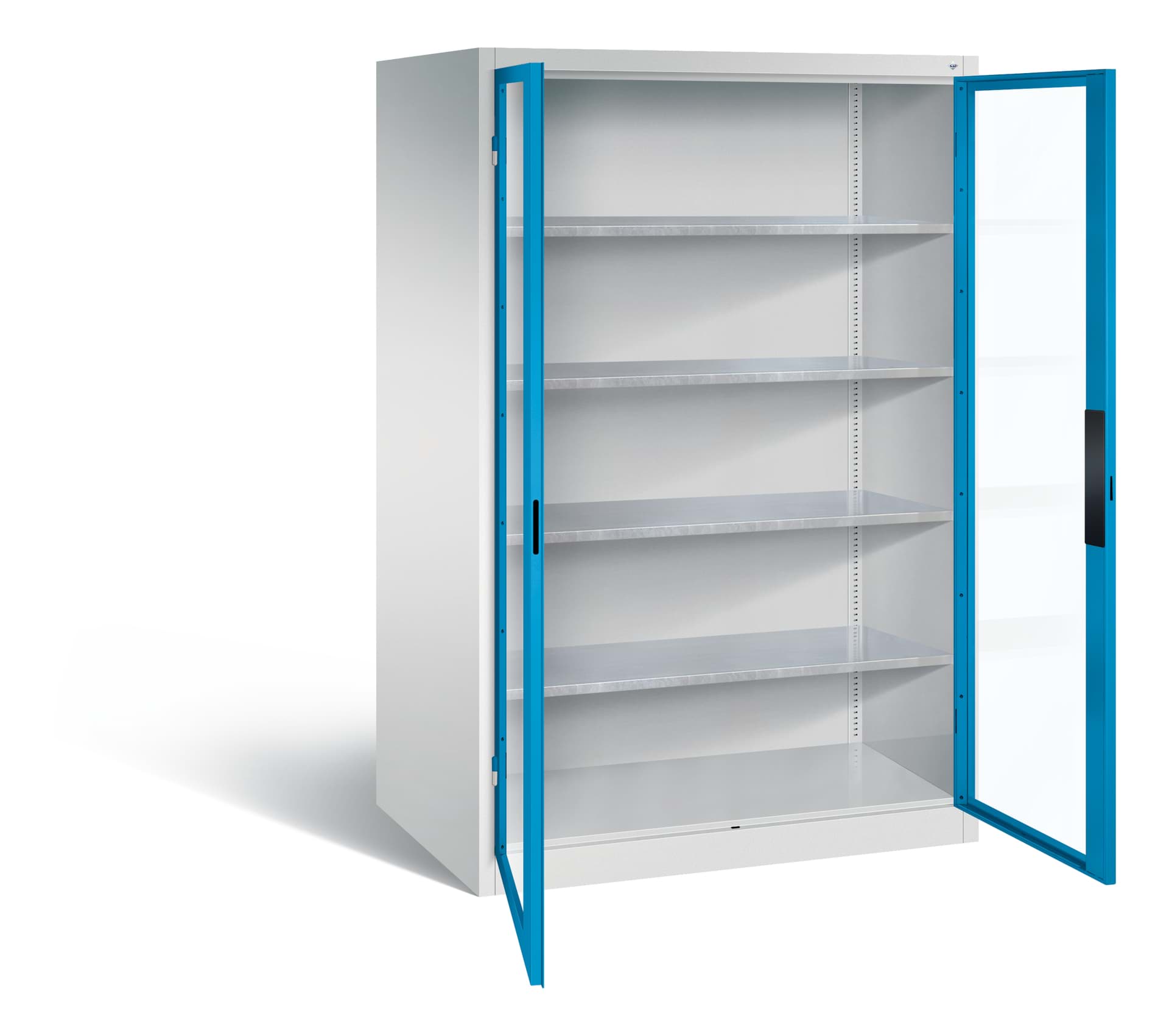 Schrank mit Sichtfenster 8934-055 7035 / 5012