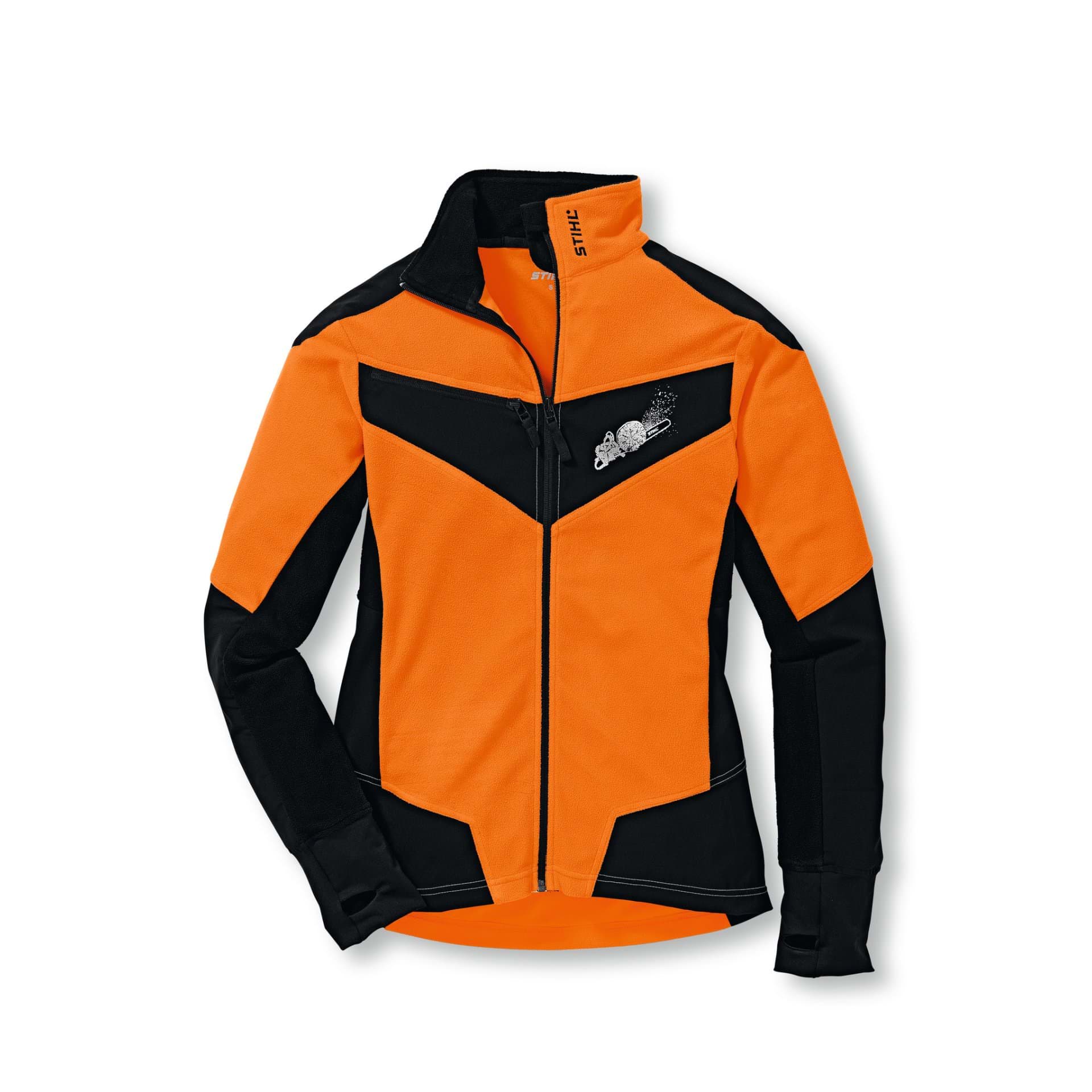 DYNAMIC, Fleecejacke warnorange