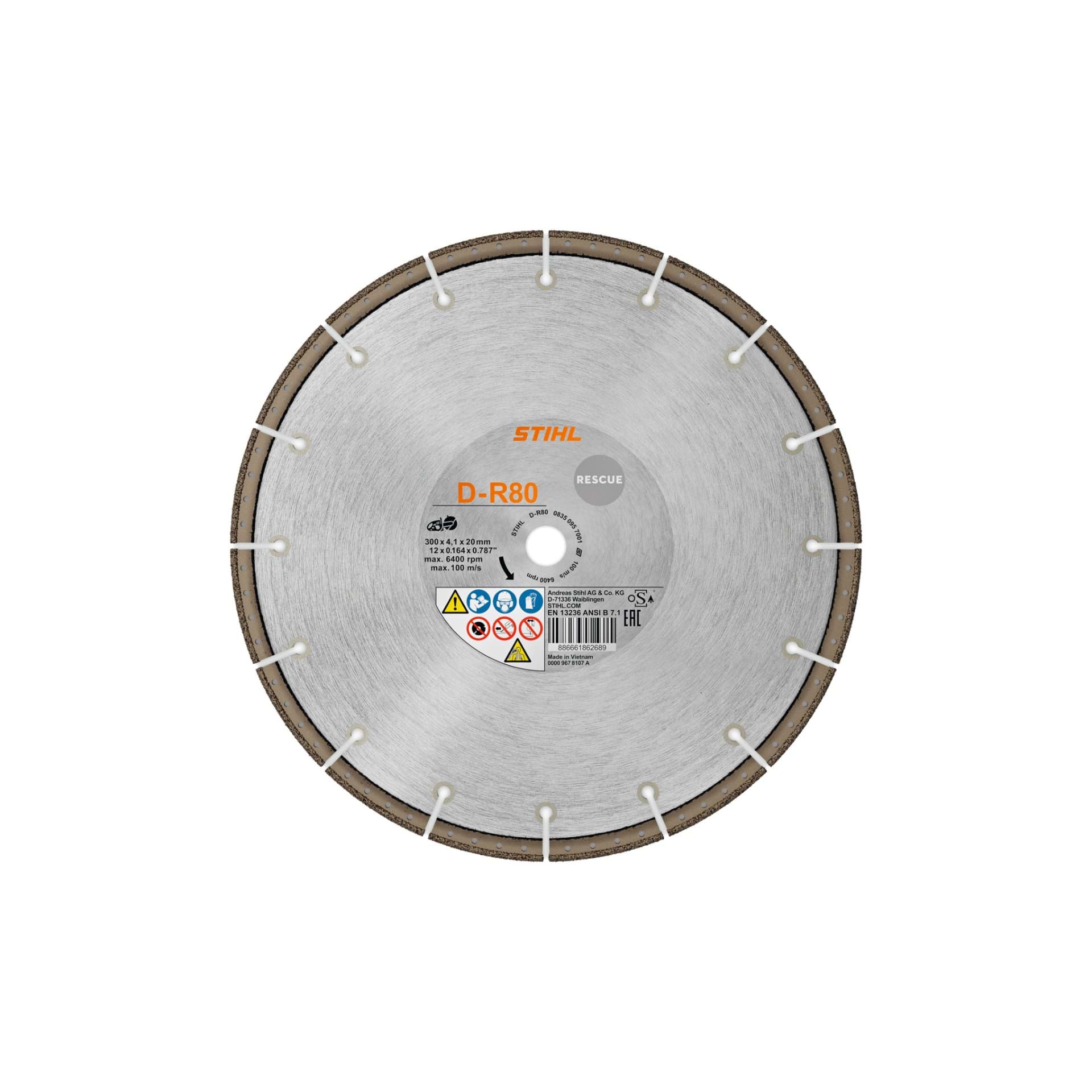 Trennscheibe D-R80 Ø 300mm/12"