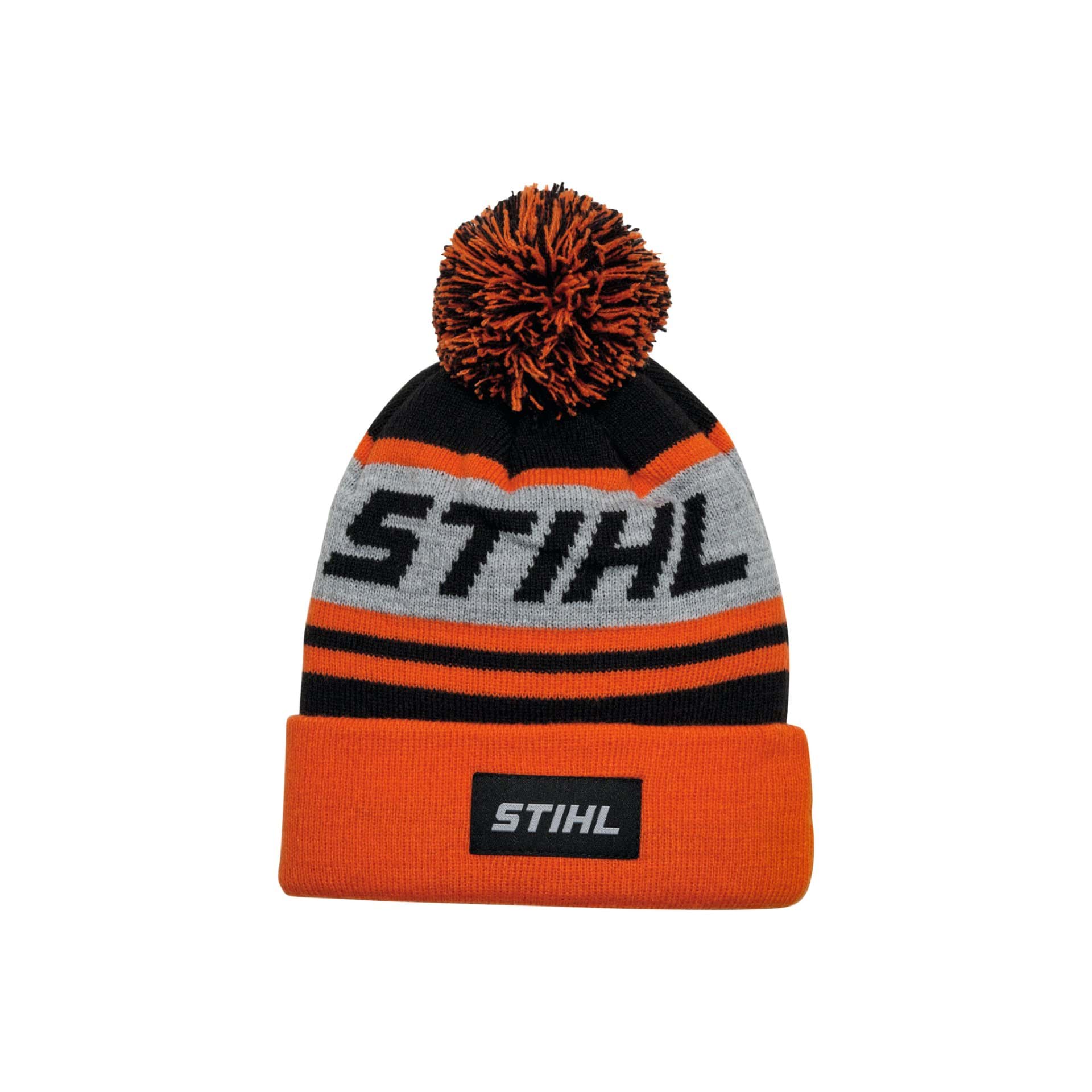 Mütze KIDS POMPON 24 Orange/Schwarz