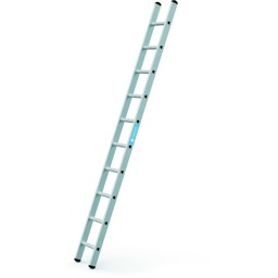 Bild von Anlegeleiter Strato DL Anlegeleiter 10 Sprossen Leiterlänge 2,98 m Arbeitshöhe 3,85 m