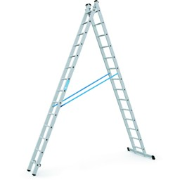 Bild von Kombileiter Combimaster Plus X 2x14 Sprossen Leiterlänge max 7,19m Arbeitshöhe 7,90 m