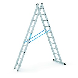 Bild von Kombileiter Combimaster Plus X 2x10 Sprossen Leiterlänge max 4,94 m Arbeitshöhe 5,70 m