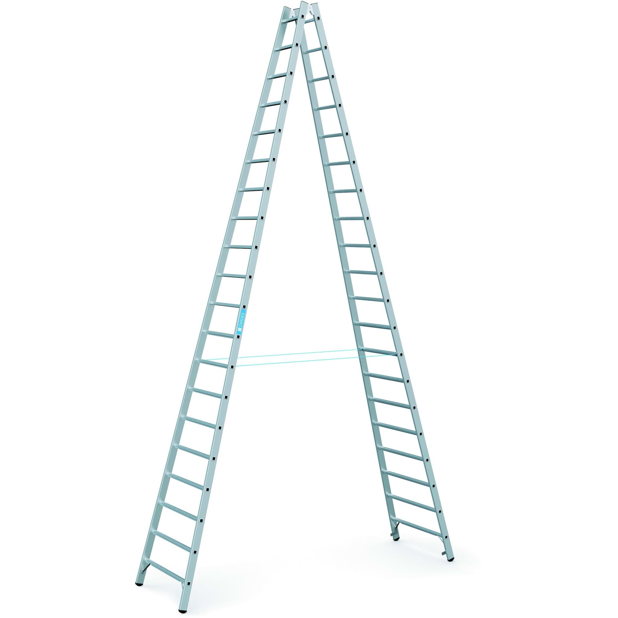 Imagen de Stehleiter Coni B 2 x20 Sprossen Leiterlänge 5,70 m Arbeitshöhe 6,70 m