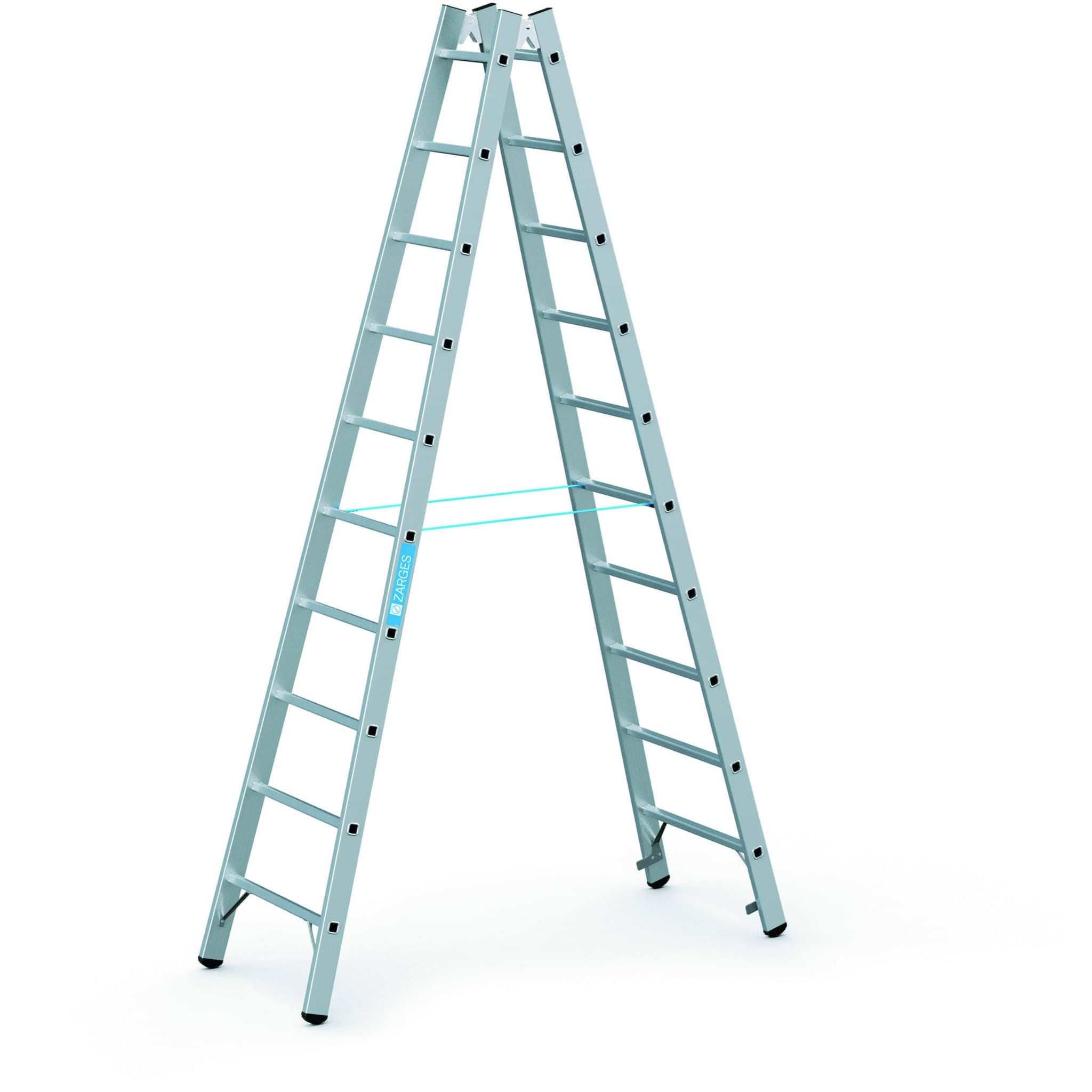 Imagen de Stehleiter Coni B 2x10 Sprossen Leiterlänge 2,90 m Arbeitshöhe 4,05 m