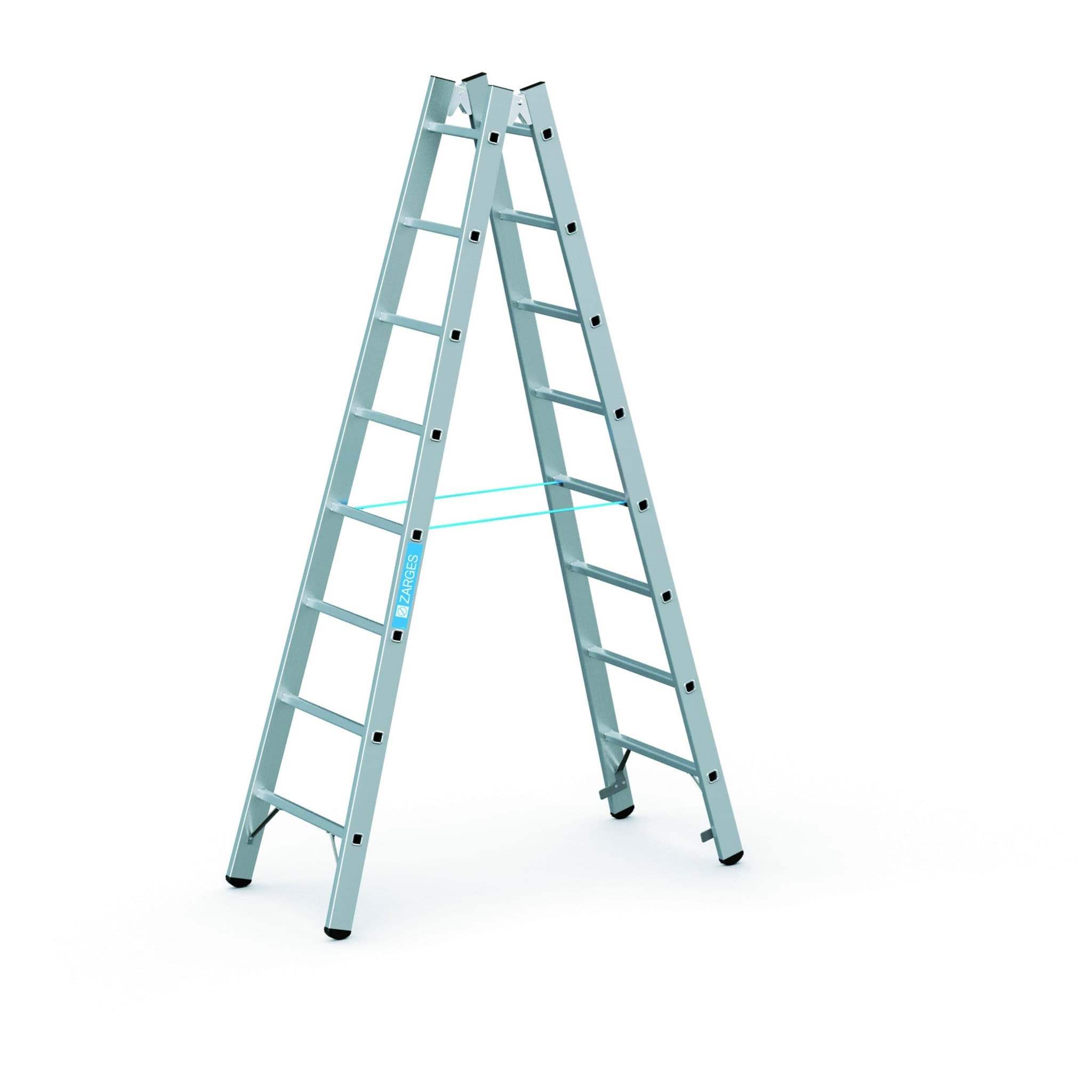 Imagen de Stehleiter Coni B 2x8 Sprossen Leiterlänge 2,34 m Arbeitshöhe 3,55 m