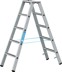 Picture of Stufenleiter Saferstep B 2x5 Stufen Leiterlänge 1,42 m Arbeitshöhe 2,80 m