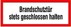 Imagen de Brandschutzschild Folie B297xH105 mm Brandschutztür geschl.h. langnachleuchtend