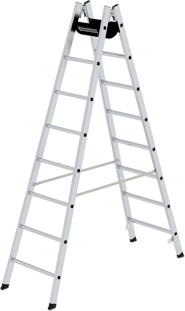 Imagen de Alu-Stehleiter 2x8 Sprossen Leiterlänge 2,40 m Arbeitshöhe bis 3,80 m