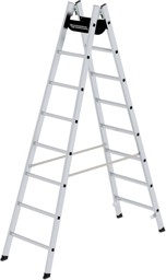 Bild von Alu-Stehleiter 2x8 Sprossen Leiterlänge 2,40 m Arbeitshöhe bis 3,80 m