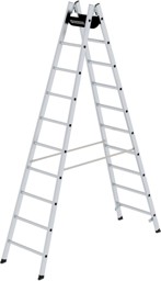Bild von Alu-Stehleiter 2x10 Sprossen Leiterlänge 2,95 m Arbeitshöhe bis 4,35 m