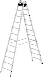 Bild von Alu-Stehleiter 2x12 Sprossen Leiterlänge 3,51 m Arbeitshöhe bis 4,85 m